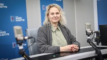 Anna Zimowska-Kryczka w studiu Radia Olsztyn